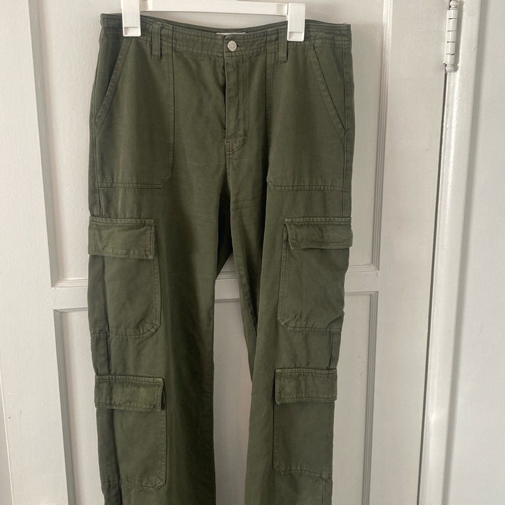 ZARA olive green cargo pants